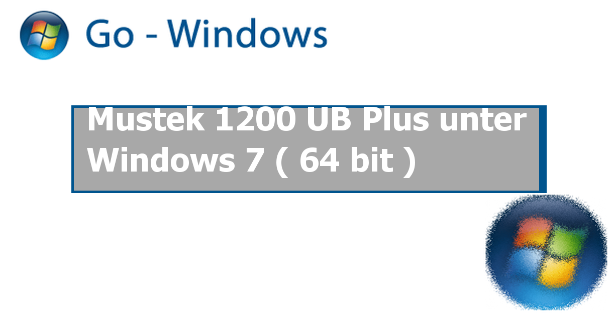 mustek 1200 ub plus windows 7